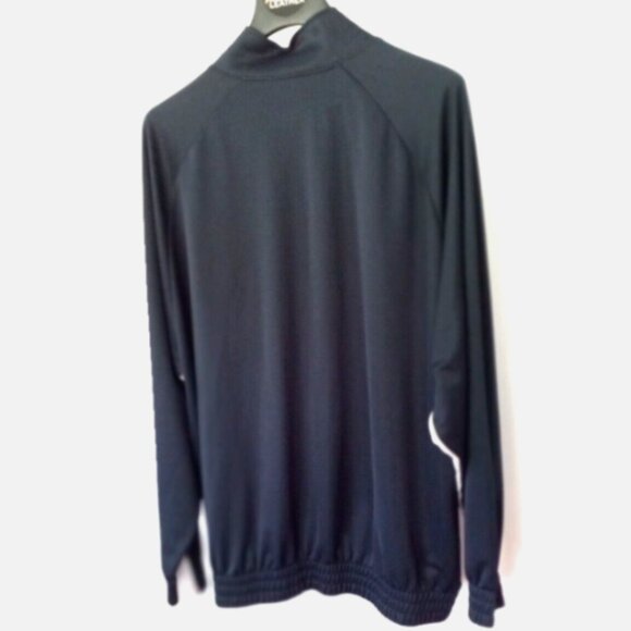 Eddie D Boardsport Men’s Track Jacket 2XLT Navy Blue White Inserts Zip Up Elasti - Picture 3 of 16